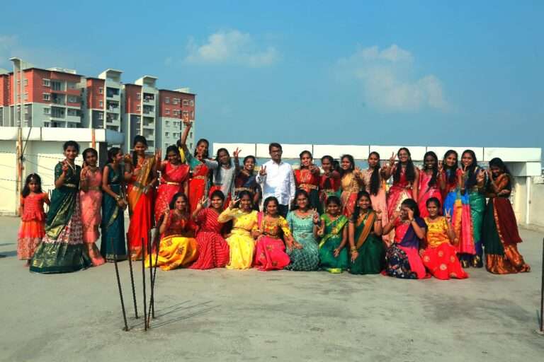Sri Medhavi junior college Bathukamma 5